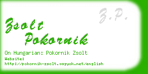 zsolt pokornik business card